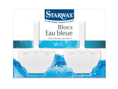 BLOC CUVETTE WC EAU BLEUE 2X40G STARWAX