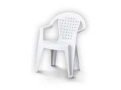 FAUTEUIL MONOBLOC NORMA BLANC