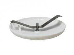 ROSACE PLASTIQUE CACHE FIL DIAMETRE 95MM BLANC