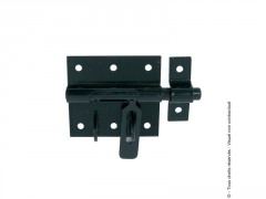 VERROU DE BOX PORTE CADENAS + GACHE DIAMETRE 16 NOIR