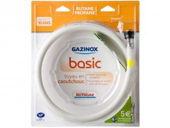 TUYAU CAOUTCHOUC BUTANE/PROPRANE 2M VALIDITE 10 ANS