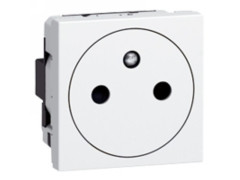 PRISE 2 POLE/TERRE AFFLEURANTE 2 MODULE MECANISME MOSAIC