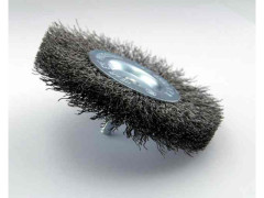 BROSSE CIRCULAIRE  DIAMETRE 100 EPAISEUR 12 FIL ACIER ONDULE 0.35