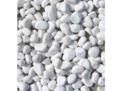 GRAVIER MARBRE ROULE CALIBRE 15/25 BLANC SAC DE 25KG
