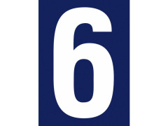 NUMERO RUE 6 ADHESIF