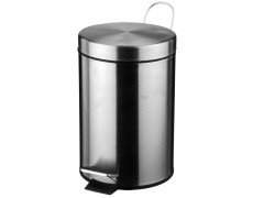 POUBELLE DE SALLE DE BAIN 3L CHROME MAT