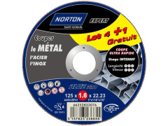 DISQUE TRONCONNER BLUE PRO METAL INOX DIAMETRE 125X1,6 LOT DE 5