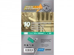 ABRASIF 93X185MM GRAIN 80 MULTIAIR LOT DE 10 BAT ET RENO NORTON