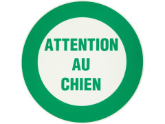 DISQUE ATTENTION AU CHIEN DIAMETRE 300MM