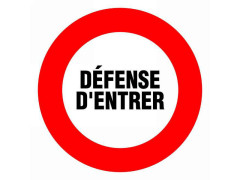 DISQUE DIAMETRE 80MM DEFENSE D'ENTRER