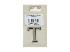 LETTRE T  AUTOCOLLANTE 40MM OR