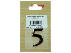 CHIFFRE 5 40MM AUTOCOLLANT OR