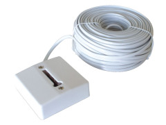 PRISE TEL SAILLIE +20M CABLE BLC