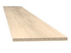 TABLETTE MELAMINEE 250X50CM EP 18MM DECOR ACACIA CREME