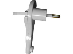 FICHE MALE 2P 6A EXTRA PLATE BLANC