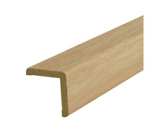 BAGUETTE ANGLE MDF REVETU PAPIER DECOR CHENE CERUSE 2200X25X25MM