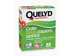 COLLE PAPIER PEINT TOUS PAPIERS POUDRE 300G QUELYD