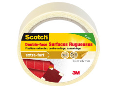 ADHESIF DOUBLE FACE SURFACE RUGUEUSE 7.5MX32MM SCOTCH