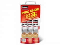 MASTIC MUR INTERIEUR 280ML X3 BLANC RUBSON