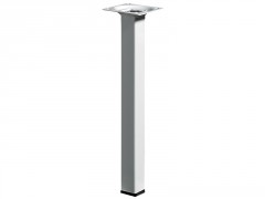 PIED DE MEUBLE ACIER BLANC 24X24X250