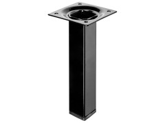 PIED DE MEUBLE ACIER NOIR 24X24X150