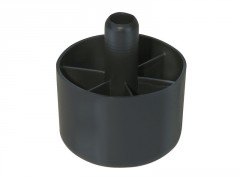 PIED DE MEUBLE PLASTIQUE NOIR 50X35