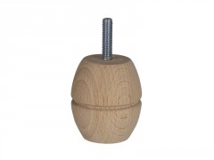 PIED DE MEUBLE ROND HETRE BR 52X60