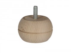 PIED DE MEUBLE ROND HETRE BR 65X40