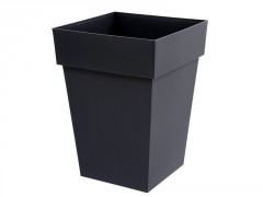 POT MI HAUT CARRE TOSCANE 51L 39X39X53CM GRIS ANTHRACITE