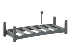 CASIER 6 BOUTEILLES GRIS