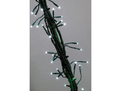 GUIRLANDE LUMINEUSE INT EXT FLICKER 500LED BLANC FROID CABLE VERT 35M