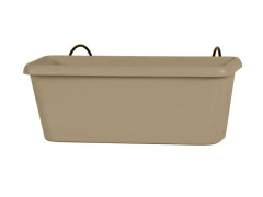 JARDINIERE CHORUS +PLATEAU 30X12X11,4 2.57L TAUPE