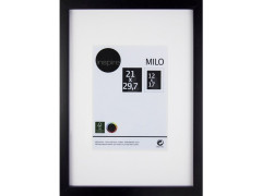 CADRE MILO BOIS 21X29.7 NOIR