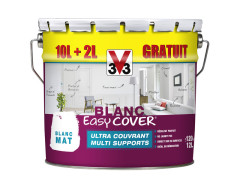 PEINTURE MULTI SUPPORTS EASY COVER MAT 10L+20% GRATUIT