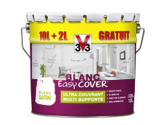 PEINTURE MULTI SUPPORTS EASY COVER SATIN 10L+20% GRATUIT