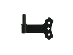 GOND A PLAQUER DECO LONGUEUR 120MM AVEC AXE DIAMETRE14 NOIR