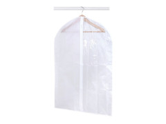 HOUSSE VETEMENT COURTE PLASTIQUE BLANC 90X60