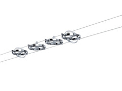 CABLE 5M 4X10W GU5.3 CARDAN CHROME