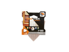 ABRASIF TRIANGLE 93X93MM GRAIN 120 LOT DE 3 DEXTER PRO