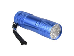 LAMPE DE POCHE ANTICHOC 6LED 30LM ALU BLEU