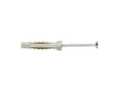 CHEVILLE MULTI MATERIAU 10X60MM AVEC VIS BOITE 100 PIECES