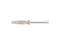 CHEVILLE MULTI MATERIAU 5X30MM AVEC VIS BOITE 100 PIECES