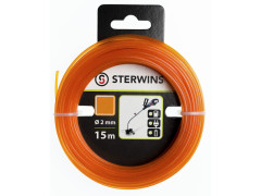 FIL NYLON CARRE COUPE-BORDURE 2MM 15M BLISTER ORANGE