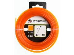 FIL NYLON CARRE DEBROUSSAILLEUSE 3MM 15M BLISTER ORANGE