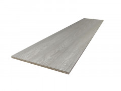 TABLETTE MELAMINE 250X50CM EP 18MM DECOR CHENE GRISE