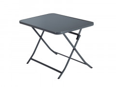 TABLE PLIANTE EMYS ACIER GRIS 110X70 CM