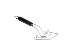 POIGNEE POUR GRILLE BARBECUE EN ACIER NOIR NATERIAL