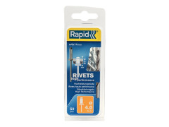 RIVET AVEUGLE HAUTE PERFORMANCE TETE PLATE 4X14MM ALU BLISTER DE 50