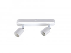 BARRE 2 SPOTS BASIC GU10 BLANC