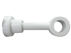 SUPPORT POUR TRINGLE A RIDEAU BOIS D28 FERME 85-130MM LAQUE BLANC